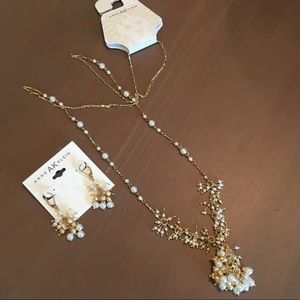 NWT Anne Klein earrings and necklace set